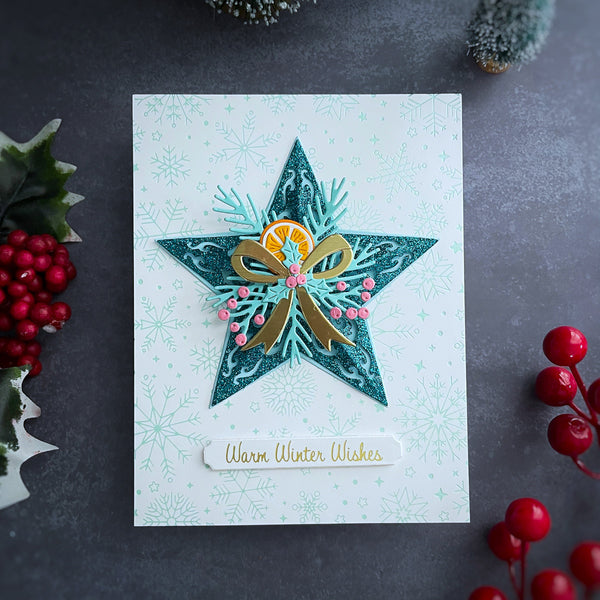 Country Christmas Banner & Sentiments Press + Foil Plate & Die Set by Annie Williams