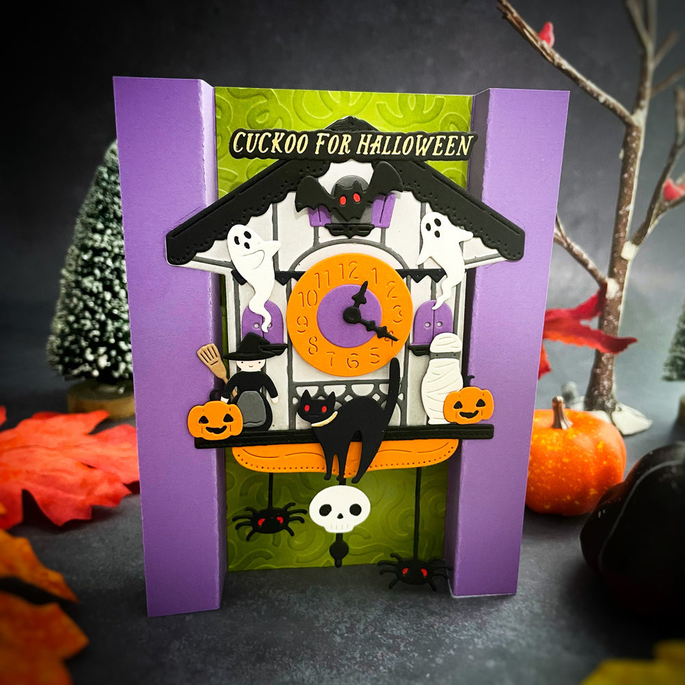 Halloween Tick Tock Etched Dies