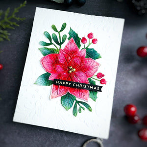 Poinsettia Bloom Etched Dies by Yana Smakula