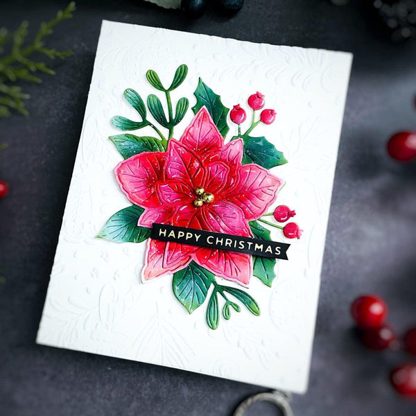 Poinsettia Bloom Etched Dies by Yana Smakula