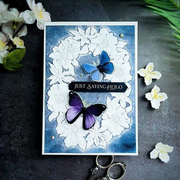 Nature's Botanical Wreath 3D Embossing Folder from the Nature's Botanical Garden Collection by Susan Tierney-Cockburn