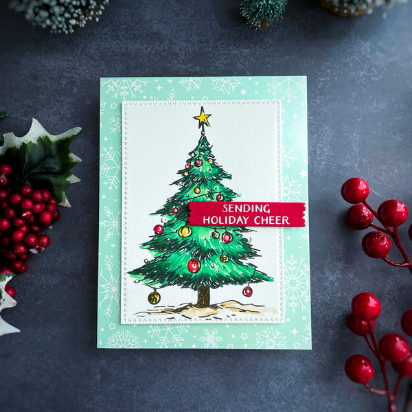 Snowfall Shimmer Press + Foil Plate