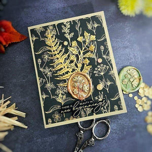 Gingko Leaves 3D Wax Seal Stamp from the Woodland Tales Collection
