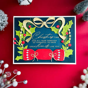 Christmas Cheer Sentiments BetterPress Plate & Die Set by Yana Smakula