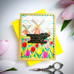 Bouquet of Hugs Sentiments Press + Foil Plate & Die Set by Yana Smakula