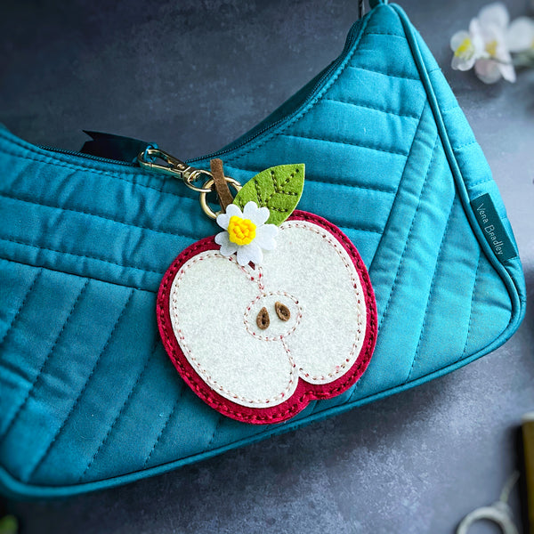 Felt Cheeky Apple Etched Dies by Nichol Spohr