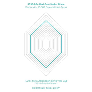 Hexi-Gem Shaker Dome - 6 Pack