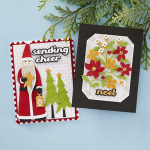 Christmas Greetings Etched Dies