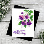 Layered Magical Fuchsia Stencil by Alex Syberia Designs