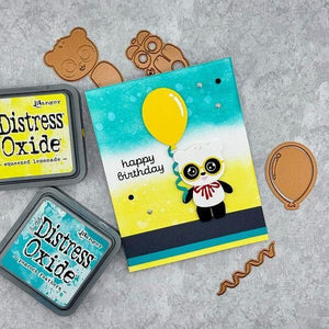 Dancin' Birthday Panda Etched Dies