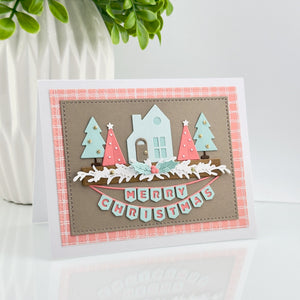 Mantel Village and Decorations Etched Dies Bundle by Simon Hurley