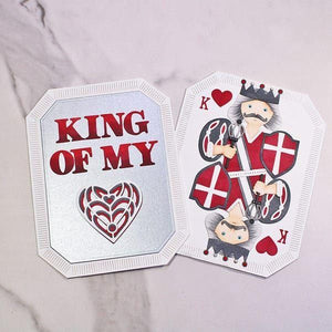 Reversible Royal Court Etched Dies by Jaycee Gaspar