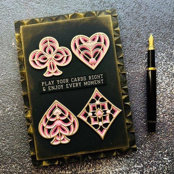 Kaleidoscope Noble Suits Etched Dies by Jaycee Gaspar