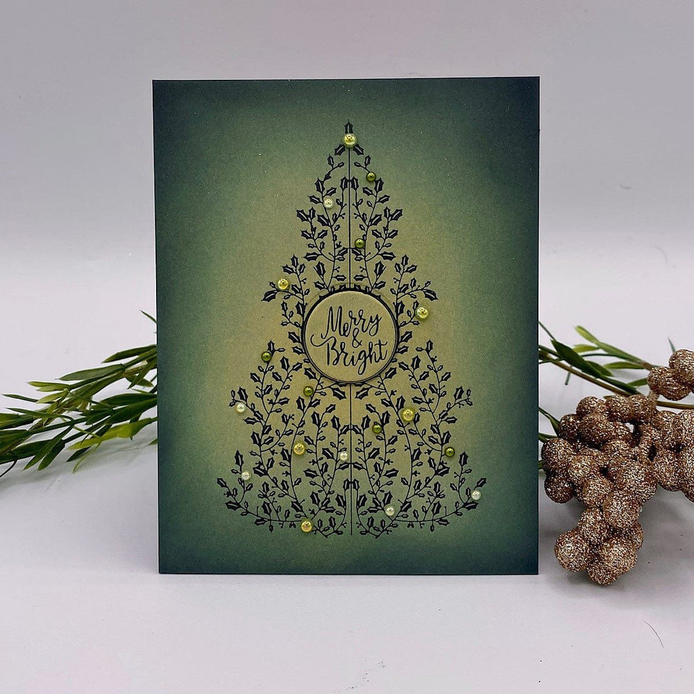 Holly Tree Press Plate & Die Set from the BetterPress Christmas Collection