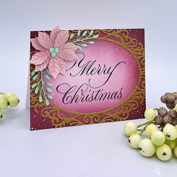 Copperplate Merry Christmas Press Plate by Paul Antonio