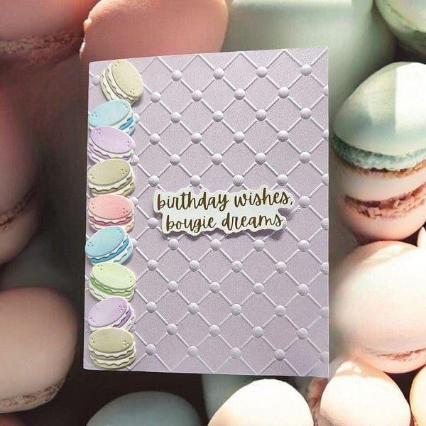 Bougie Birthday Sentiments Press Plate & Die Set from the Bougie Birthday Collection by Nina Boettcher