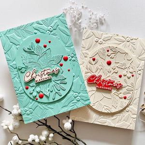 Holly & Foliage 3D Embossing Folder by Yana Smakula