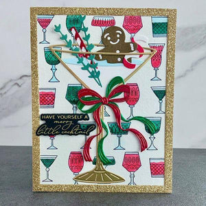Cheers Sentiments Press Plate & Die Set