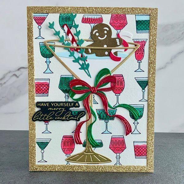 Christmas Cocktails Etched Dies