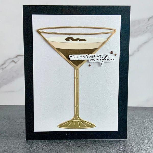 Olive Martinis Etched Dies