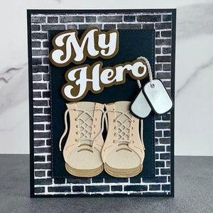 Badges of Honor Etched Dies from the Storytelling by Spellbinders Scrapbooking Collection
