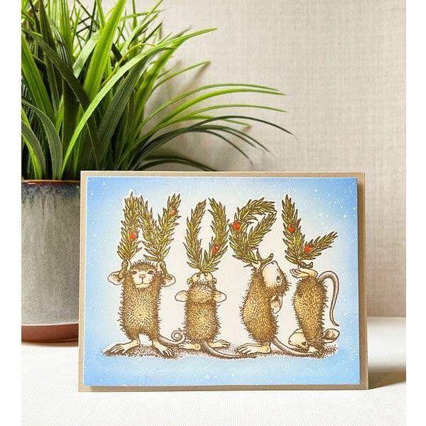 Noel Cling Rubber Stamp Set from the House-Mouse Holiday Collection