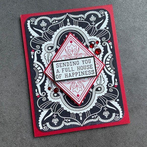 Shuffling Sentiments Press Plate & Die Set by Jaycee Gaspar