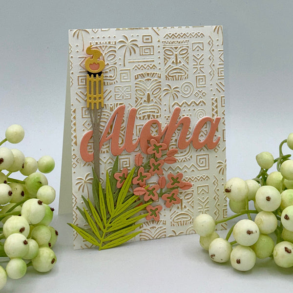 Island Style - 3D Embossing Folder of the Month