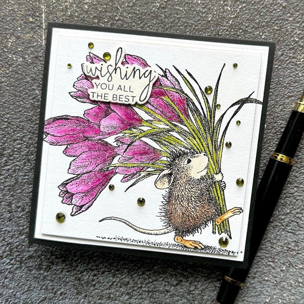 A Little Message Sentiments Press Plate & Die Set