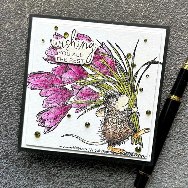 A Little Message Sentiments Press Plate & Die Set