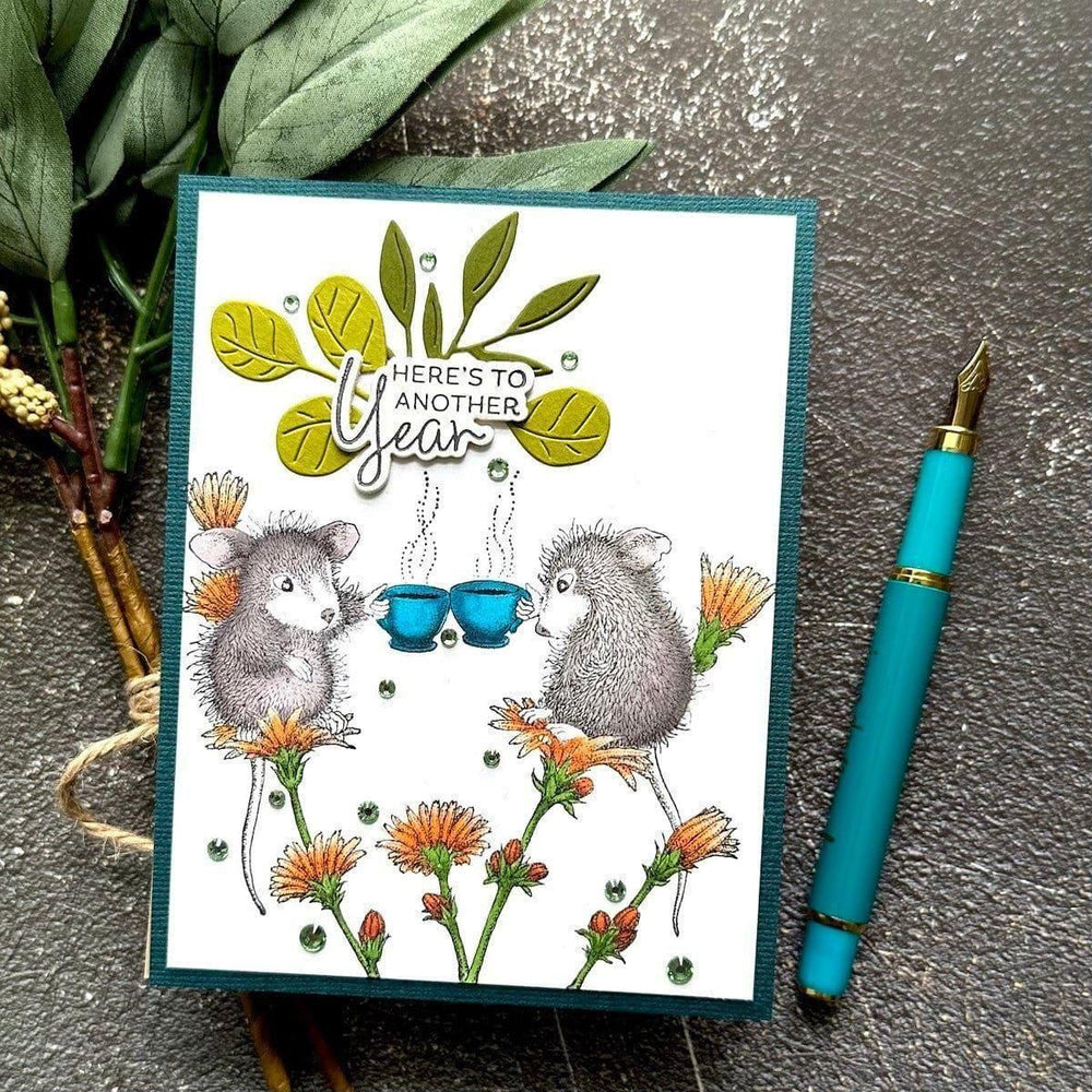 A Little Message Sentiments Press Plate & Die Set