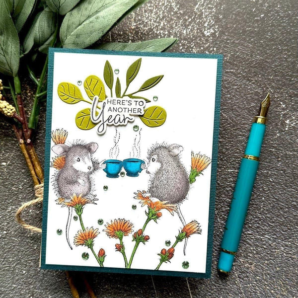 A Little Message Sentiments Press Plate & Die Set