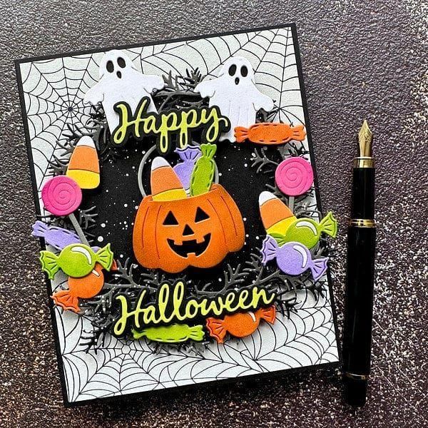 Halloween Wreath Add-Ons Etched Dies by Suzanne Hue