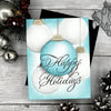 Copperplate Happy Holidays Press Plate by Paul Antonio