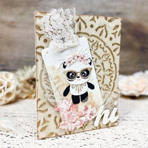 Dancin' Birthday Panda Etched Dies