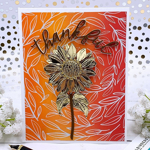 Sunflower Serenade Etched Dies
