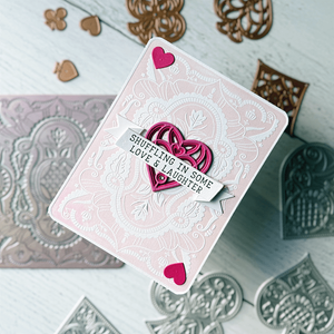 Shuffling Sentiments Press Plate & Die Set by Jaycee Gaspar
