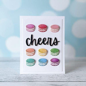 Birthday Cheers Etched Dies from the Bougie Birthday Collection by Nina Boettcher