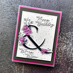 Floral & and Sentiment Press Plate