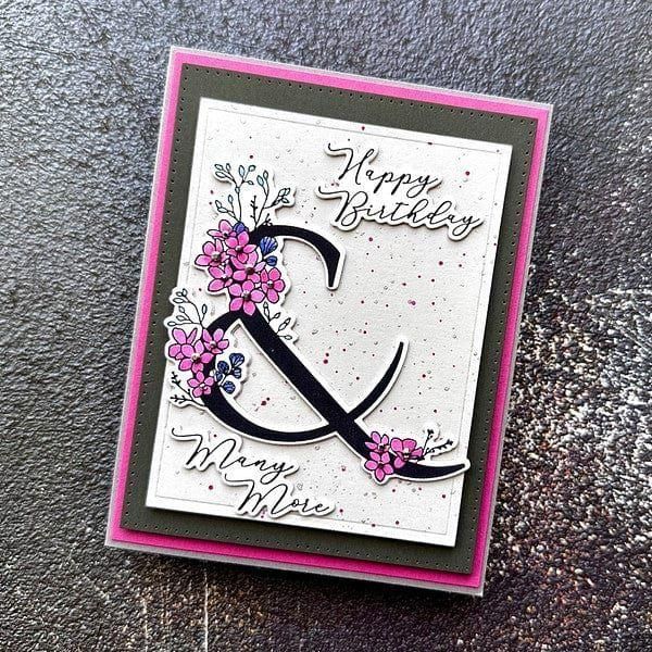 Floral & and Sentiment Press Plate