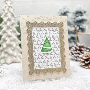 Nested Tree Frame Etched Dies by Lisa Horton