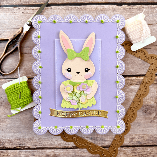 Dancin' Hoppy Bunnies Everywhere -  Large Die of the Month
