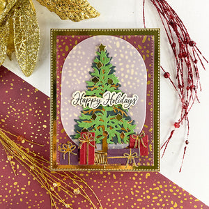 Classic Christmas Tree Etched Dies by Simon Hurley
