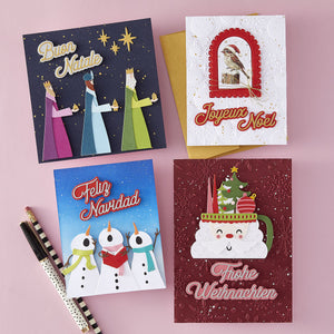 Spanish Holiday Sentiments Etched Dies