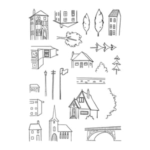 Little Lodgings Clear Stamp Set by Josh Griffiths Studio
