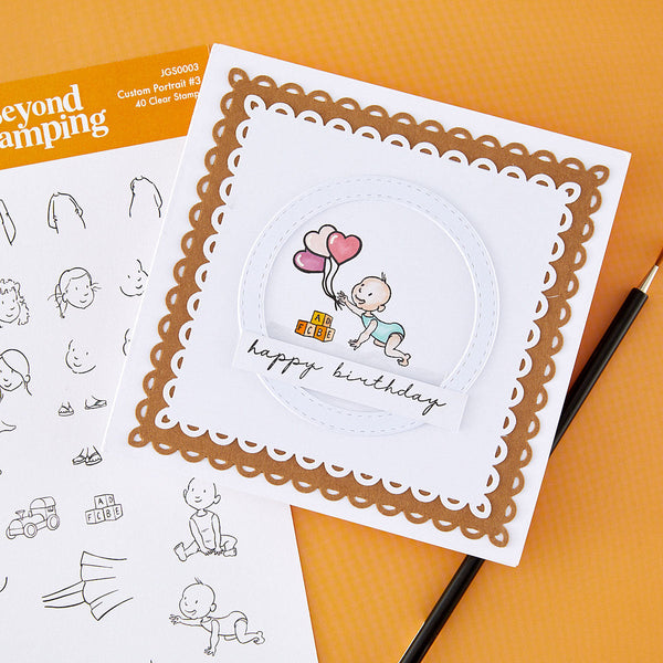 Beyond Stamping Custom Portrait #3 Clear Stamp Set by Josh Griffiths Studio