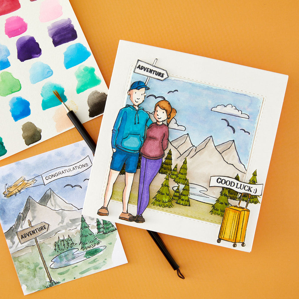 Beyond Stamping Custom Portrait #1 Clear Stamp Set by Josh Griffiths Studio