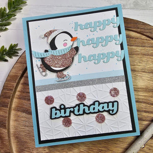 Dancin' Penguin Etched Dies