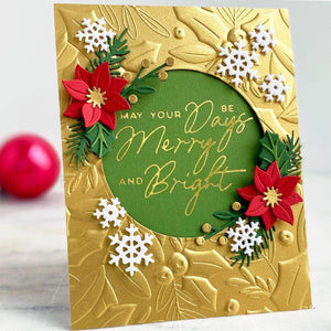 Holly & Foliage 3D Embossing Folder by Yana Smakula