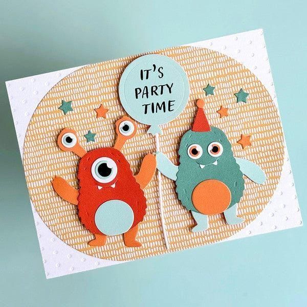 Dancin' Birthday Monster Etched Dies
